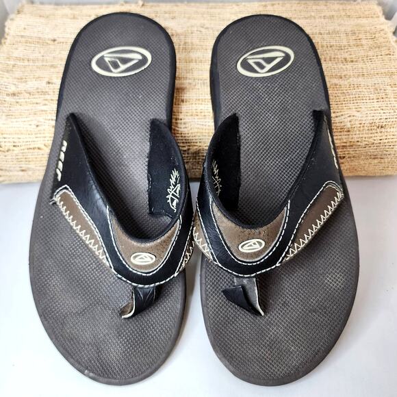 Reef Men's Flex Sandal Size 39/7 Brown Cushion Comfort - Slip On Flip Flop - Picture 3 of 6